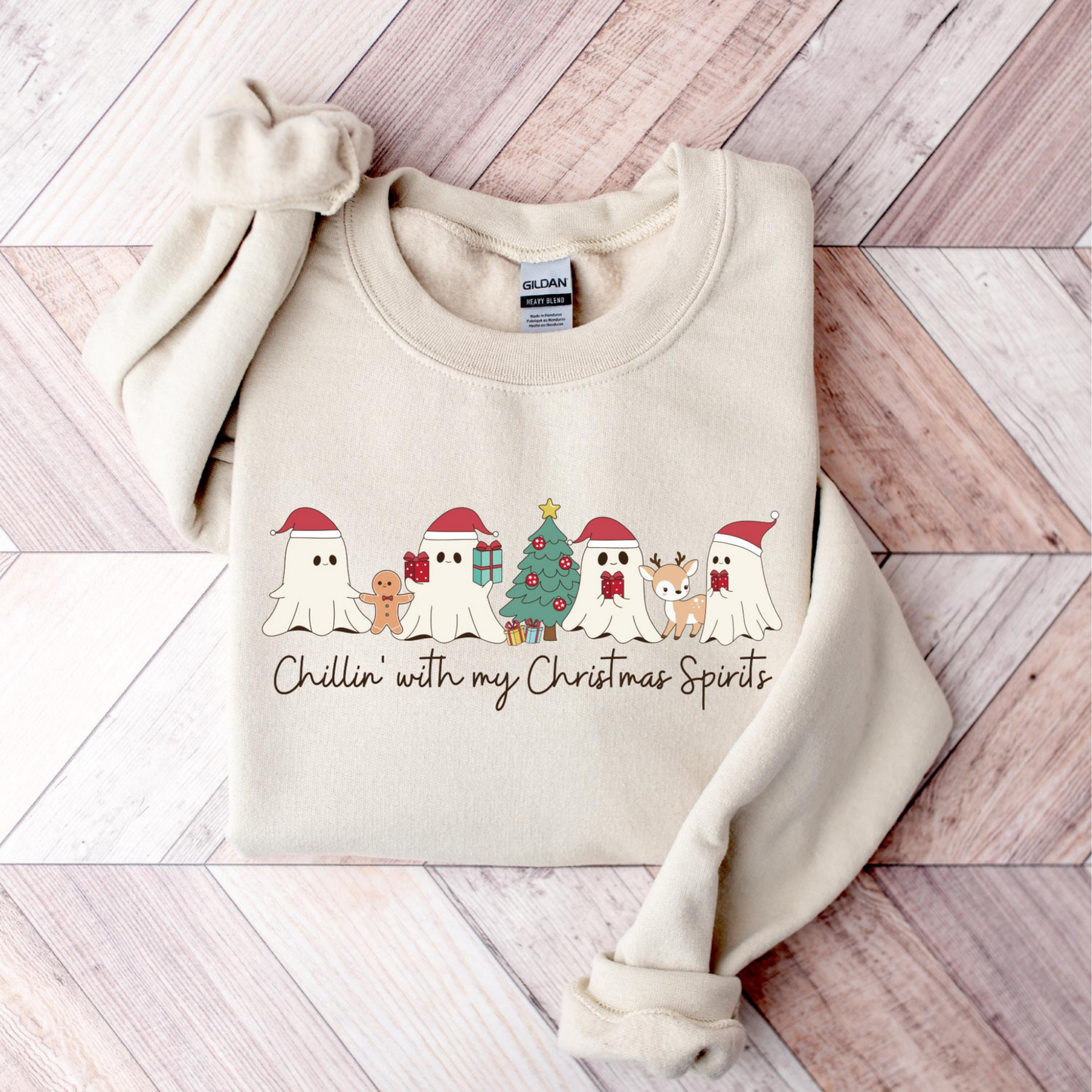 “Chilling with my Christmas Spirits” T.shirt/Sweatshirt