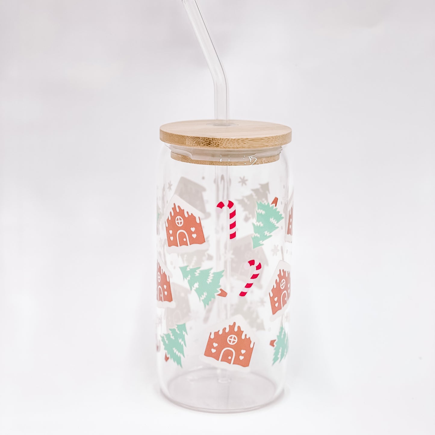 “Holiday’' 16/20 oz Glass Can