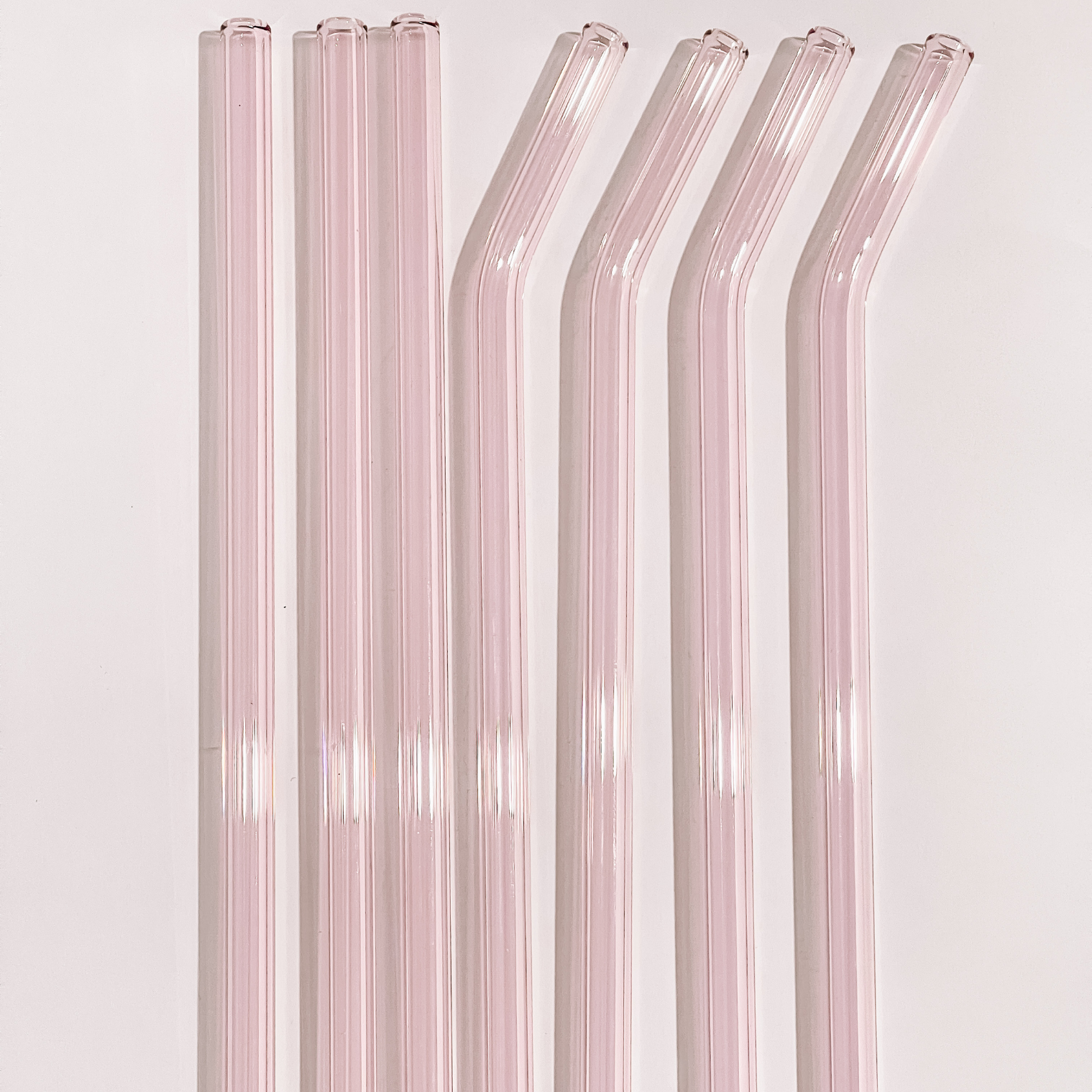 One Pink Glass Straw - All Bloomy