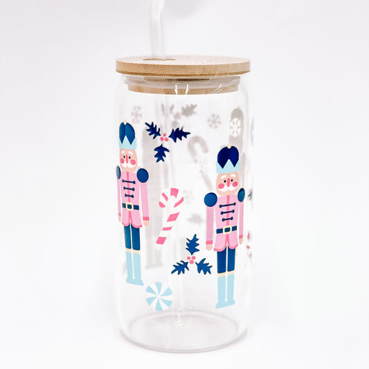 “Nutcracker’' 16/20 oz Glass Can