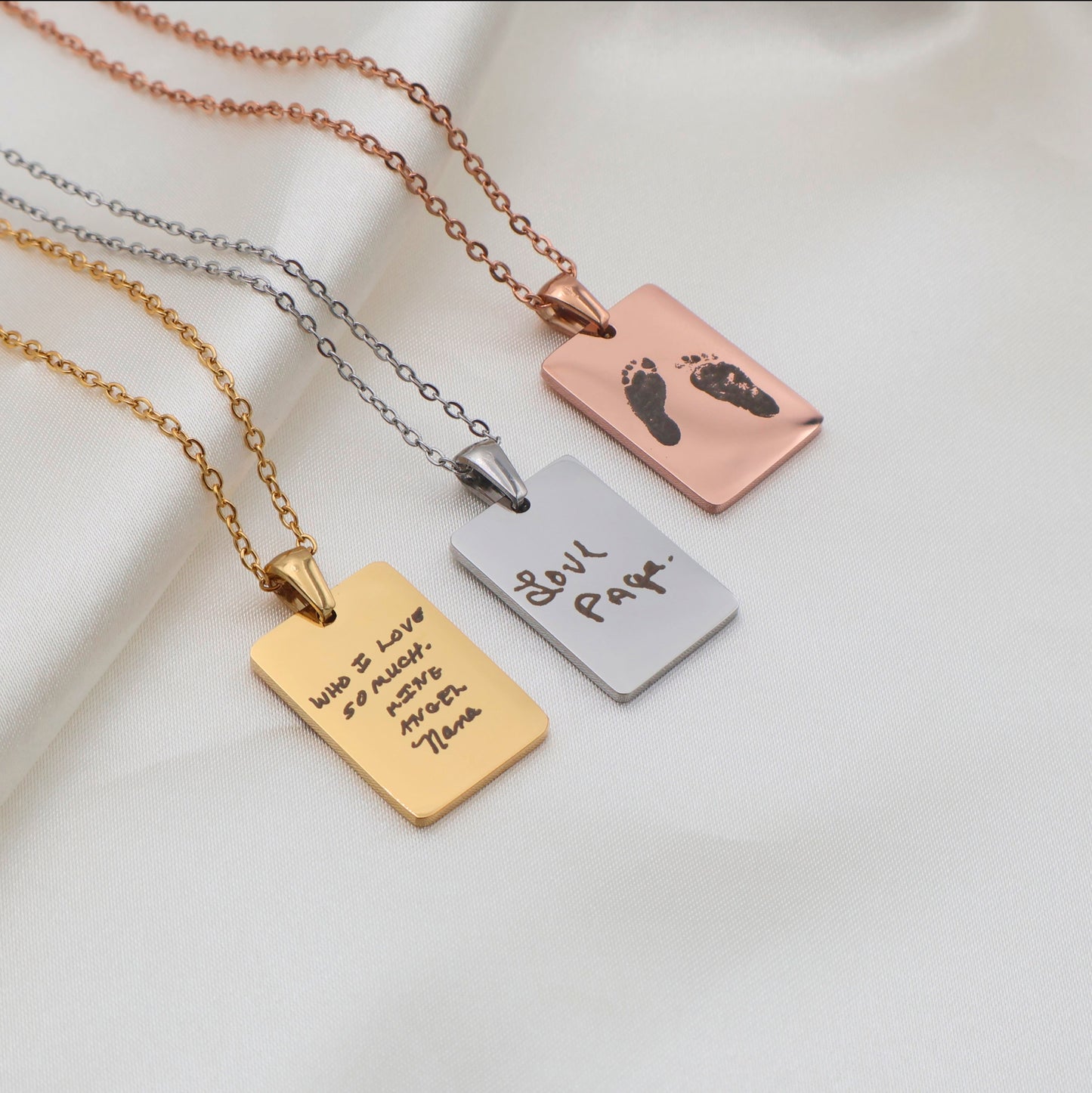 Handwriting Engraved Necklace