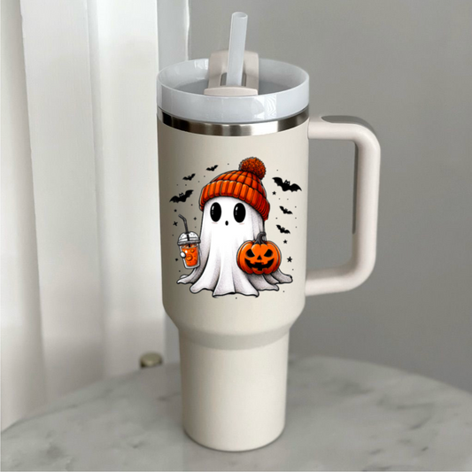 ‘“Spooky Boo” Stanley like Tumbler (40 oz)