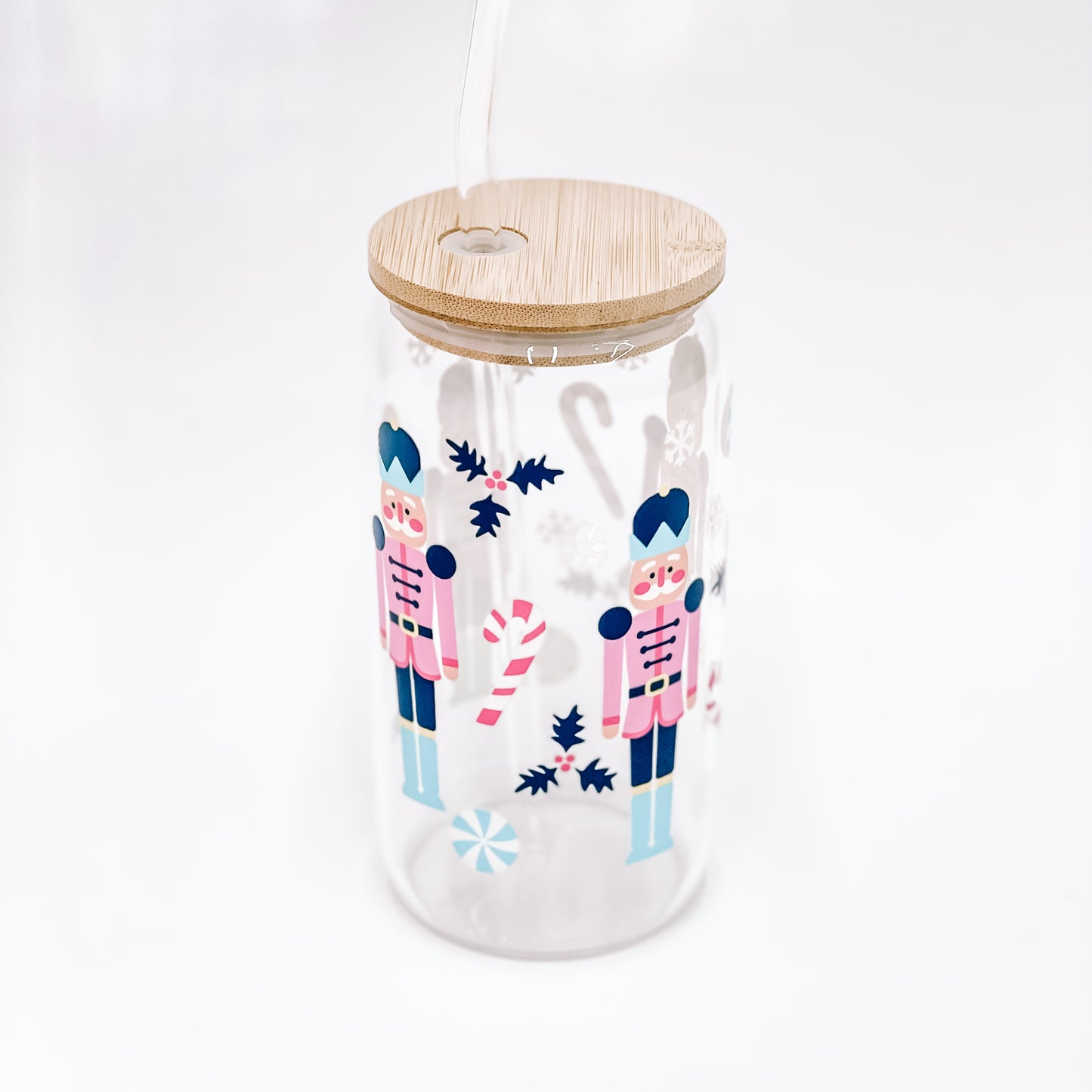 “Nutcracker’' 16/20 oz Glass Can