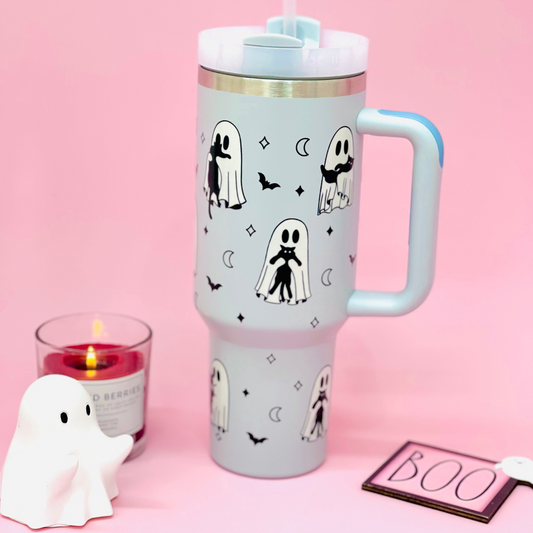 “Cat lover Ghouls” Stanley like Tumbler (40 oz)