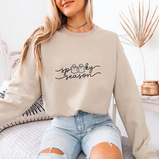 “Spooky Season” Embroidered Sweatshirt/T-Shirt