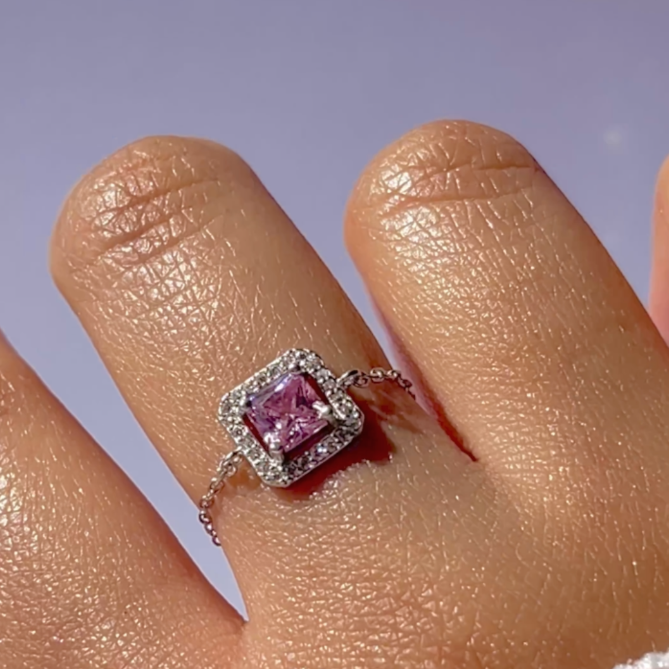 “Bloomy Pink” Chain Ring
