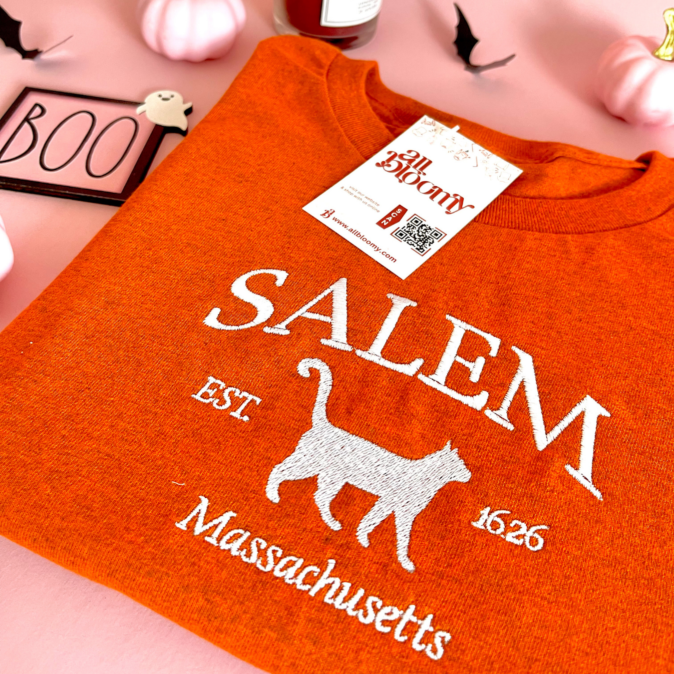 Glow in the Dark “SALEM” Embroidered Sweatshirt/T-Shirt