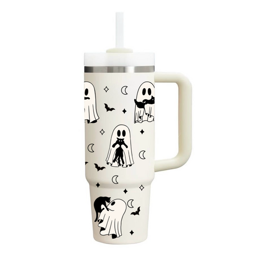 “Cat lover Ghoul” Stanley like Tumbler (40 oz)