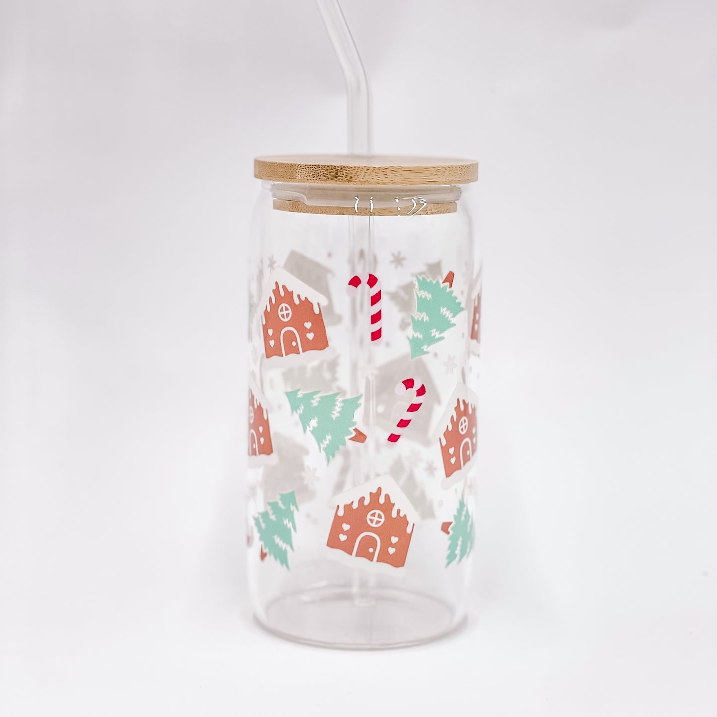 “Holiday’' 16/20 oz Glass Can