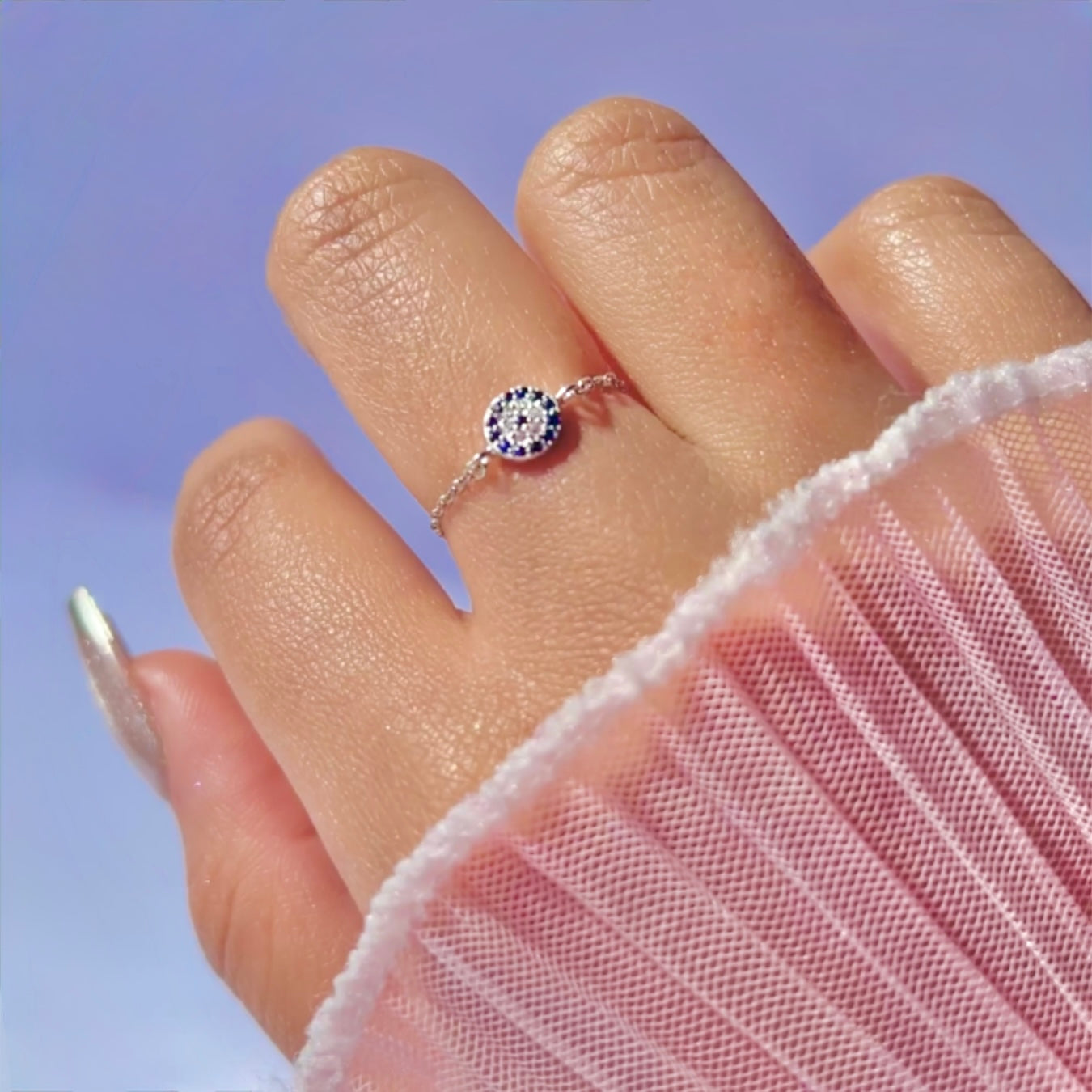 “Evil Eye” 🧿 Chain Ring