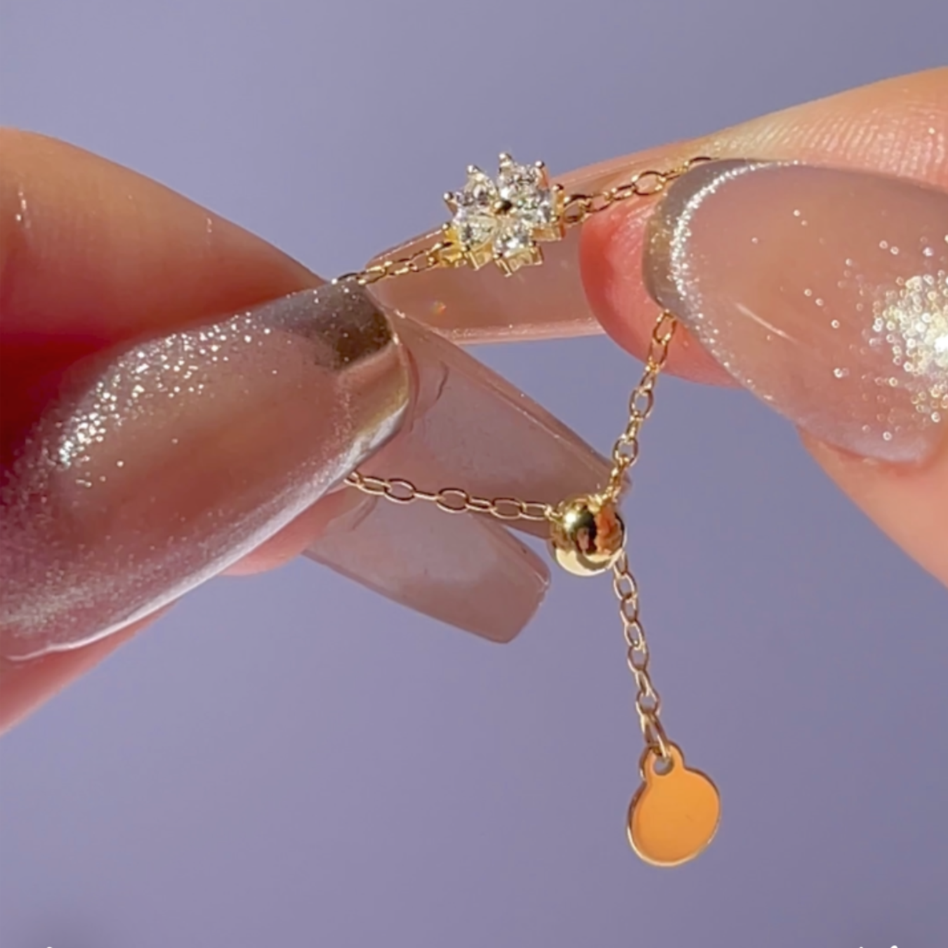 “Bloomy Sparkle” Chain Ring