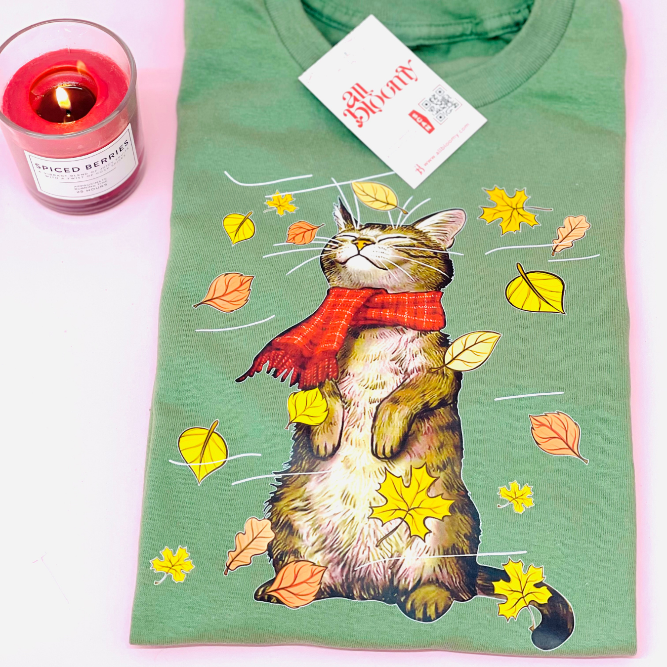 “Cozy Autumn Cat” T.shirt/Sweatshirt