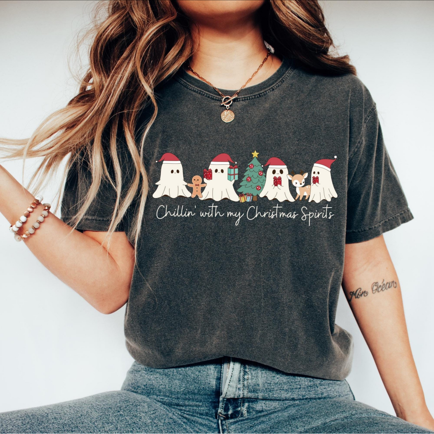“Chilling with my Christmas Spirits” T.shirt/Sweatshirt