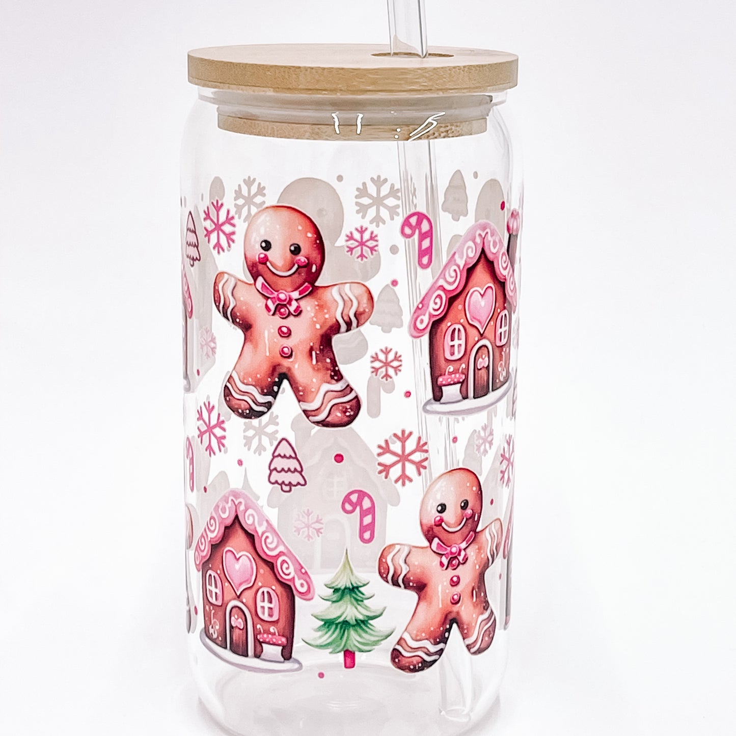 “Gingerbread’' 16/20 oz Glass Can