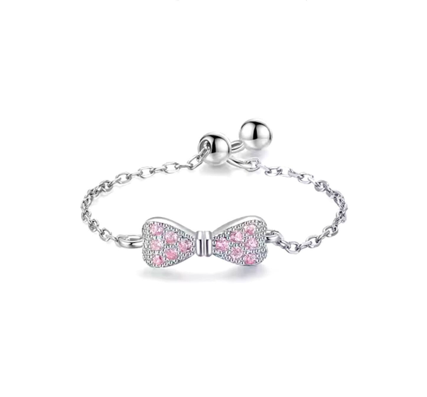 “Pink Coquette” Chain Ring